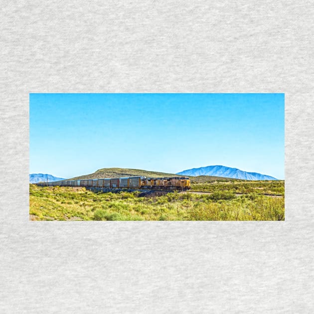 Union Pacific Freight Train in New Mexico by Gestalt Imagery